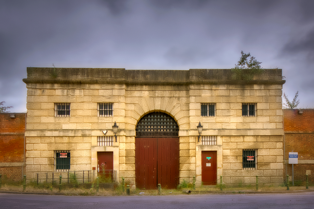 Prison gate on the site of the main castle gate