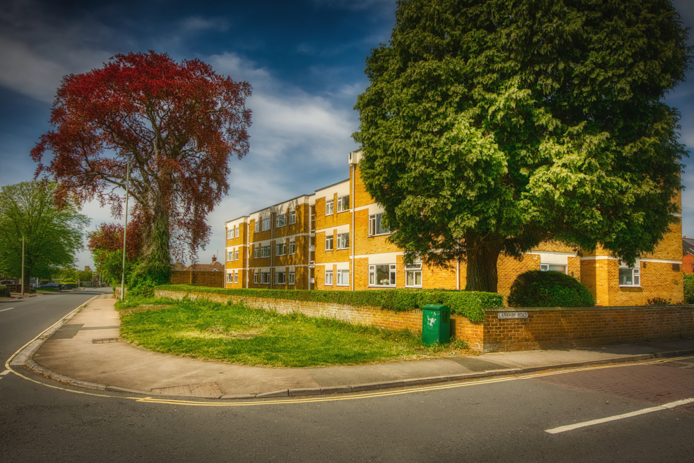 Cedars flats on the site of Larkhay Villa