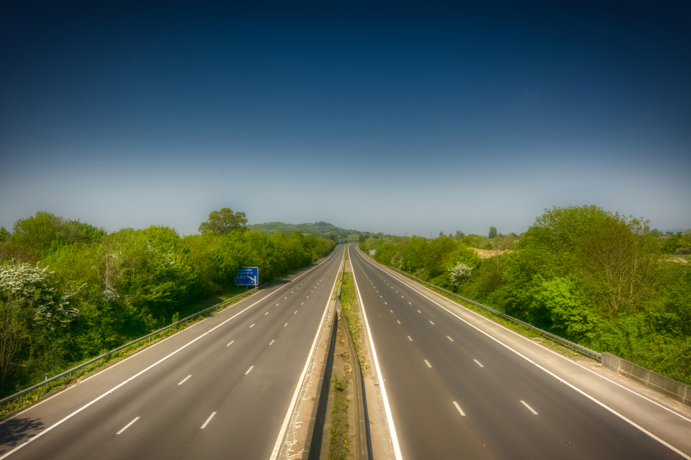 M5, since 1967 the eastern limit of the city of Gloucester