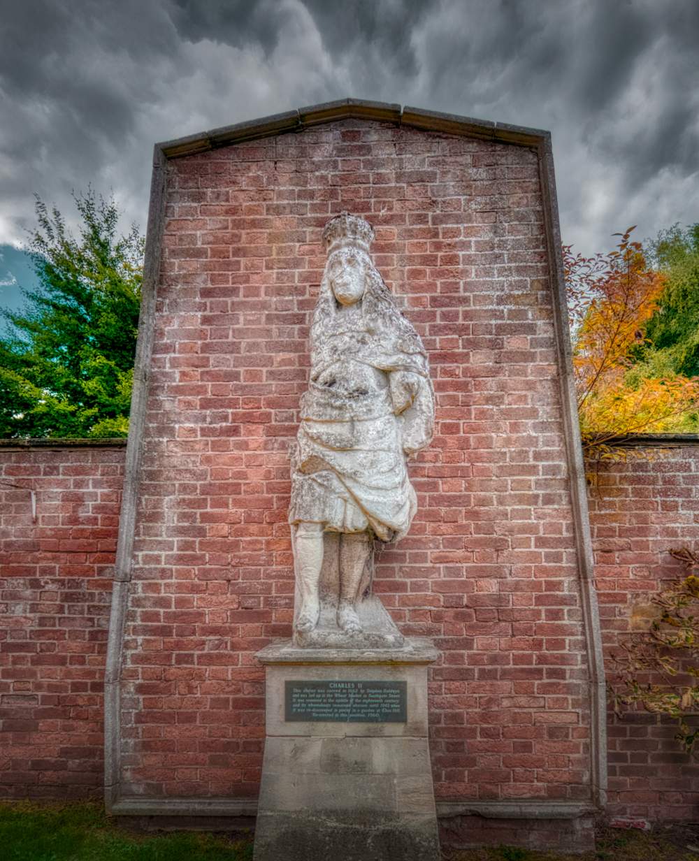 Statue of King Charles II erected in Gloucester after the Restoration ultimately placed the city on the losing side